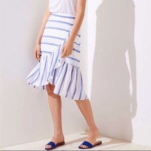 Loft size 2 stripe skirt
